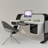 Trueliving Lovely White Office Table Living Room H 14 x W 33 x D 33